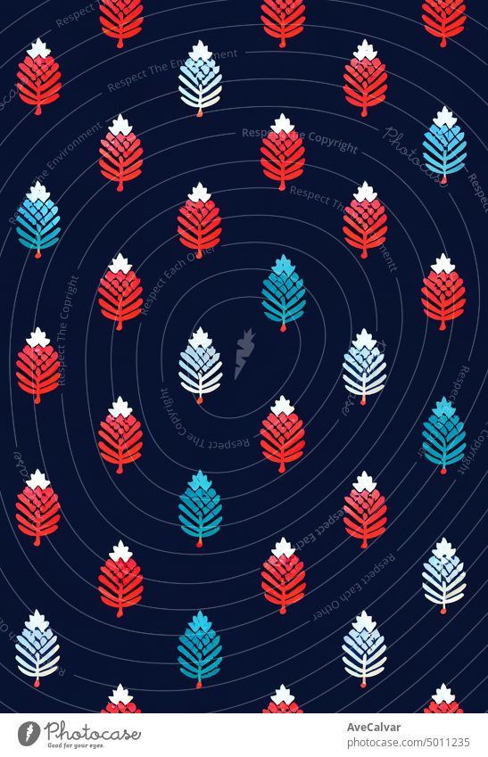 Hintergrund mit mid century modern christmas wallpaper pattern mit copy space. Grafik u. Illustration Packpapier gold graphisch Stechpalme Symbol-Set Einladung