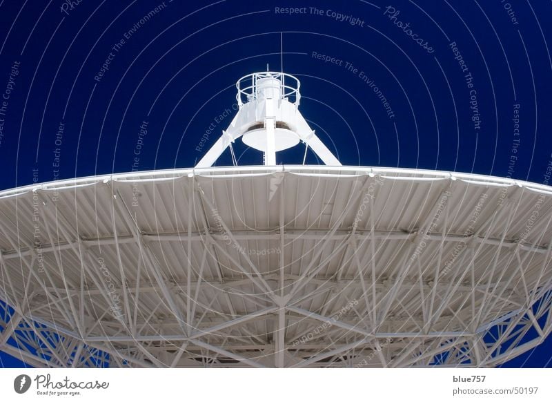 Ohr am Universum Himmel weiß Radioteleskop Antenne Very Large Array blau blue sky white radiotelescope Strukturen & Formen structure antenna contact