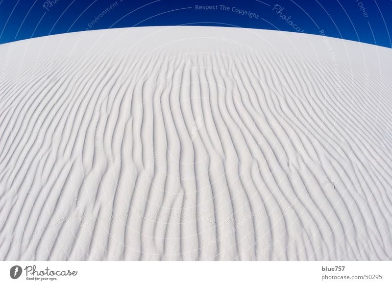 White Sands weiß Gipssand Himmel Wellen white blue blau sky waves gypsum sand