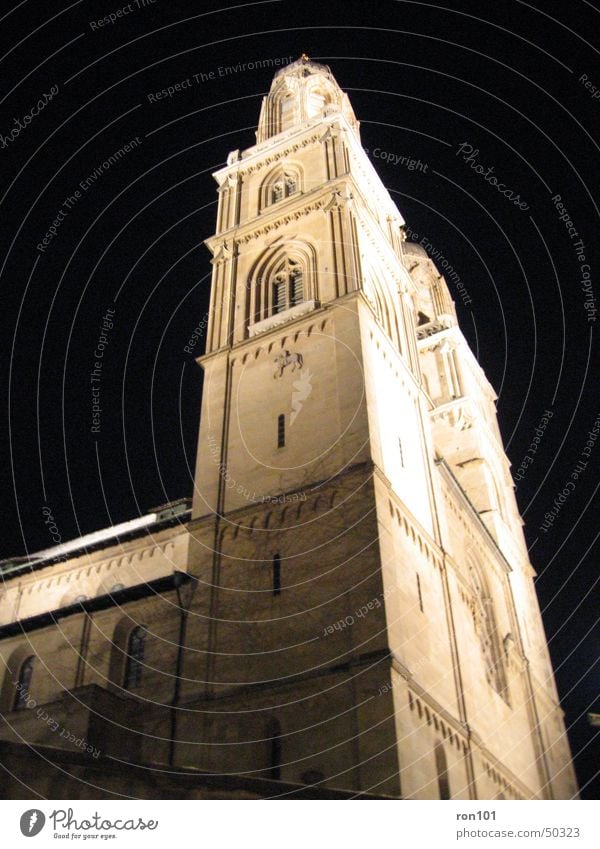 ChurcH Kirchturm Religion & Glaube Protestantismus Katholizismus Fenster dunkel Nacht schwarz church reformiert Reiter Beleuchtung