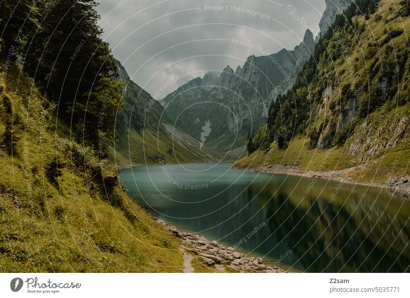 Fälensee | Alpstein alpstein hüttntour schweiz wandern appenzellerland gebirgssee berge Farbfoto Alpen Menschenleer Außenaufnahme Umwelt