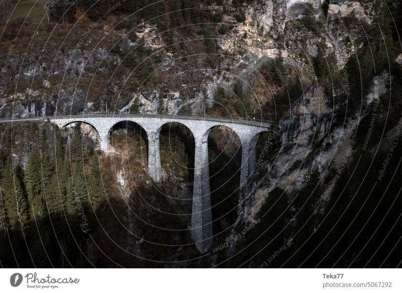 Landwasserviadukt Graubünden #2 landwasser Landwasser-Viadukt schweiz alpen Schweizer Alpen schweizer eisenbahn transport Weltkulturerbe