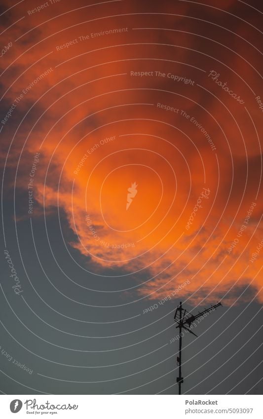 #A0# Orange Wolke an Himmel Himmel (Jenseits) himmelblau Himmelskörper & Weltall himmelwärts Himmelszelt Himmelsrichtung Himmelstor himmelslichter