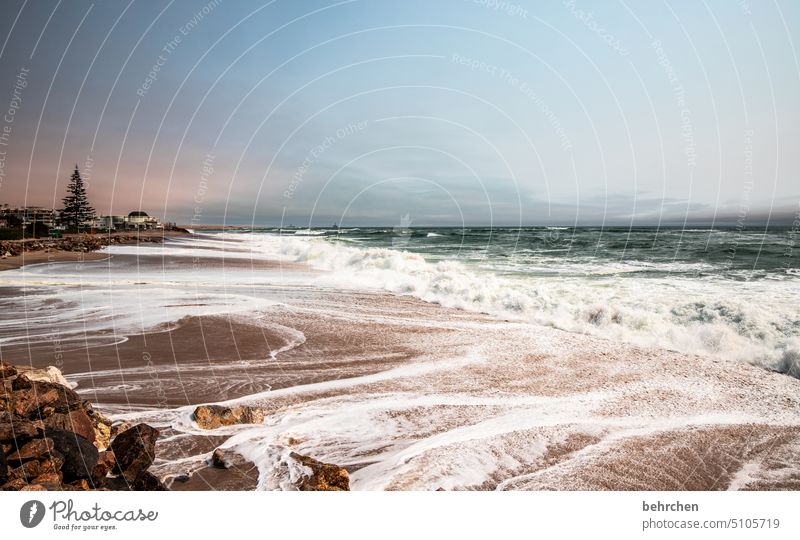 umspült Wellen beeindruckend Himmel Horizont Walvisbay Swakopmund traumhaft Ferien & Urlaub & Reisen Natur Freiheit Landschaft Namibia Sand Meer Ferne Fernweh