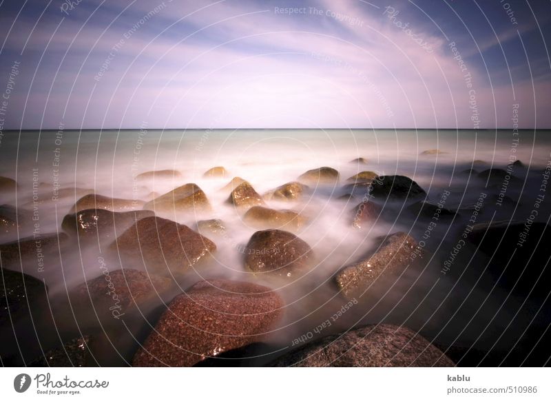 Meeressteine Natur Wasser Himmel Schönes Wetter Küste Ostsee ästhetisch einzigartig natürlich weich Gelassenheit Zufriedenheit Rügen Kap Arkona Stein Farbfoto