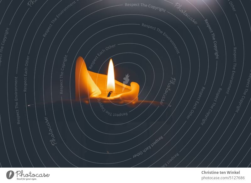 Dauerbrenner | Kerze Trauer Liebe Hoffnung Weihnachten & Advent Trost Licht in der Dunkelheit Abbrennen Totenlicht Kerzendocht Wachs gemütlich Stimmung Wärme