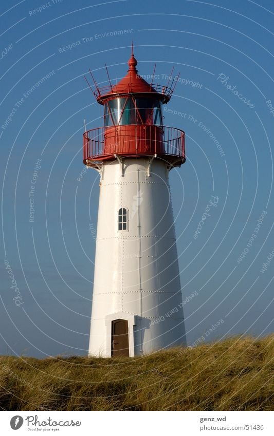 Deutschlands nördlichster Leuchtturm Schleswig-Holstein Sylt Gelenk Leuchtfeuer listig