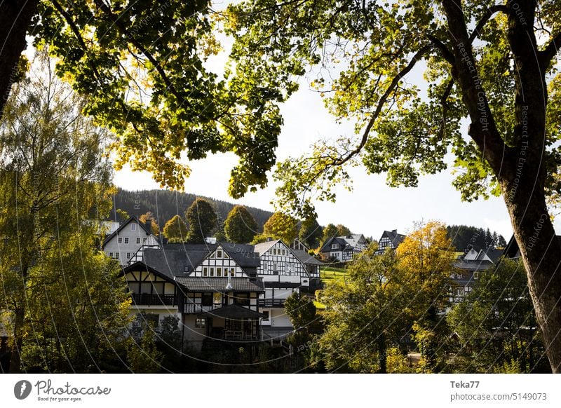 Im Dorf dorf fachwerk historisch sauerland deutschland auf dem land gebäude