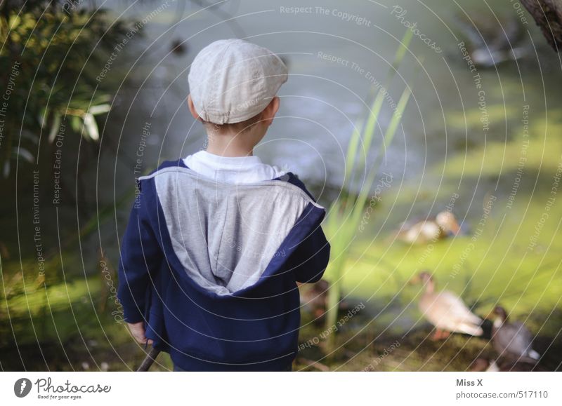 Angler Freizeit & Hobby Spielen Angeln Kinderspiel Mensch maskulin Kindheit 1 3-8 Jahre Wasser Küste Flussufer Teich See sitzen warten Stimmung geduldig ruhig