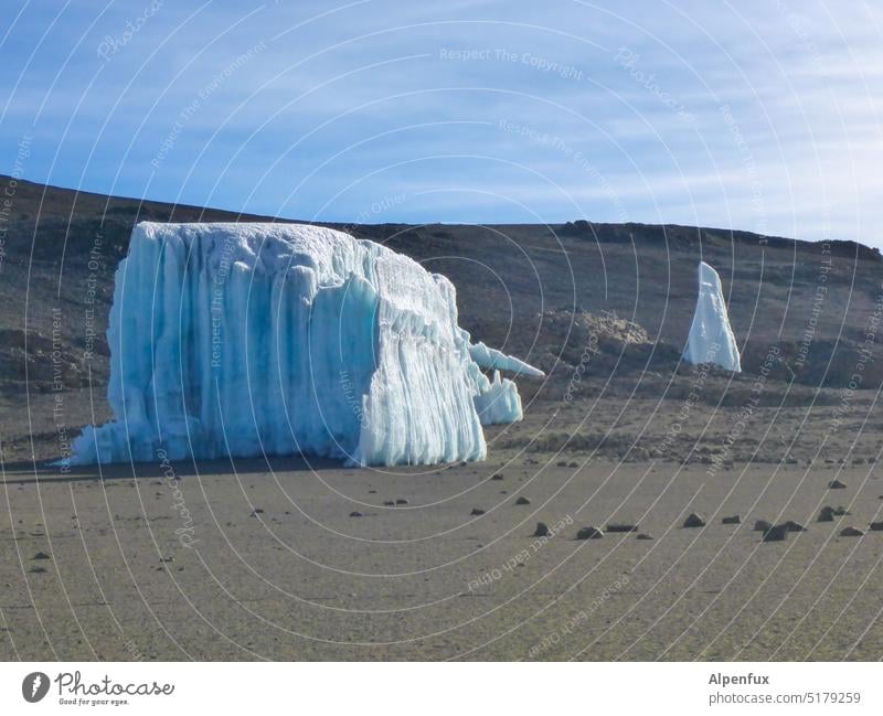 Verfaulsdatum | fast erreicht Krater Vulkan Gletscher Gletschereis Kilimanjaro Eis Berge u. Gebirge Außenaufnahme Menschenleer Klima Frost Klimawandel