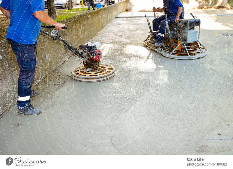 Zwei Arten von Motorglätter, Maschine für die Fertigstellung, Nivellierung der Betonoberfläche Ausrichten Baustelle Zement Tiefbau kompakt Verdichter betonieren