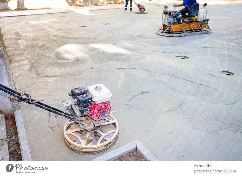 Zwei Arten von Motorglätter, Maschine für die Fertigstellung, Nivellierung der Betonoberfläche Ausrichten Baustelle Zement Tiefbau kompakt Verdichter betonieren