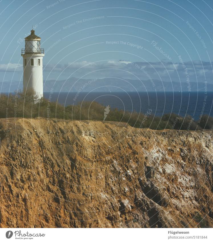 Lighthouse I Los Angeles Kalifornien USA Amerika Urlaub Straße Palmen Amerikanisch typisch Leuchtturm Leuchtturmwärter Berge u. Gebirge Meer Atlantik