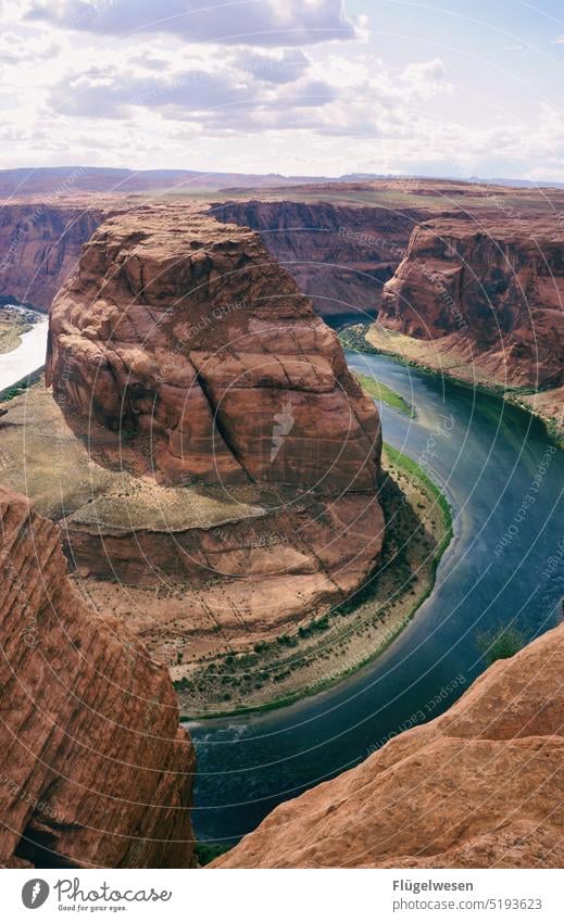 Pferdeschuh 3 Horseshoe Bend Amerika Amerikaner Nationalpark Grand Canyon Berge u. Gebirge USA Freiheit unbegrenzte Möglichkeiten Sehenswürdigkeit Arizona