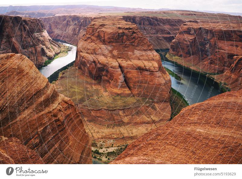 Pferdeschuh 5 Horseshoe Bend Amerika Amerikaner Nationalpark Grand Canyon Berge u. Gebirge USA Freiheit unbegrenzte Möglichkeiten Sehenswürdigkeit Arizona