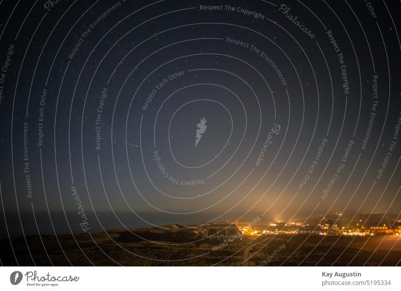 Sternhimmel über Sylt Nordsee Kampen Lichterglanz Abendstimmung Nordseeküste Astro Himmel Dünenlandschaft Norden Meer Arch Insel Sylt Uferzone Ebbe und Flut