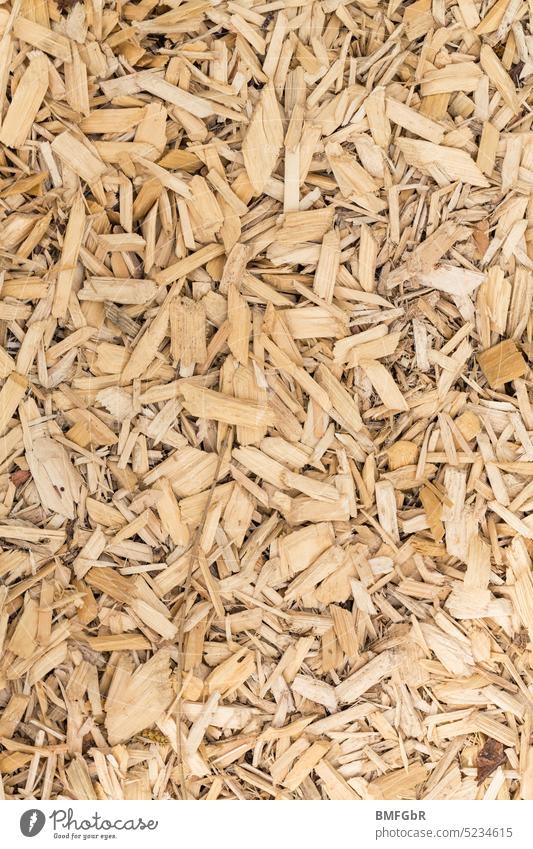 Holzspäne hell, groß und bildfüllend Weg Garten Späne Menschenleer Naturmaterial Naturmaterialien natürlich bio biologisch nachhaltig Nachhaltigkeit Energie