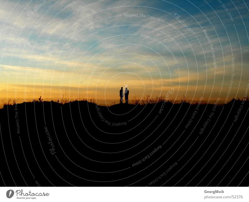 sunset Sonnenuntergang Bundesland Steiermark Trauer Winter Himmel Zusammensein 2 Liebe Mann Frau Horizont Farbenspiel Silhouette Freundschaft styria Glück happy