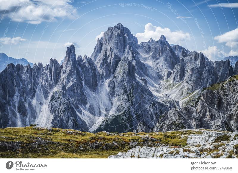 Cadini di Misurina in den Dolomiten, Italien, Europa cadini Trentino Berge u. Gebirge reisen Tourismus schön Felsen Gipfel Natur Landschaft malerisch wandern