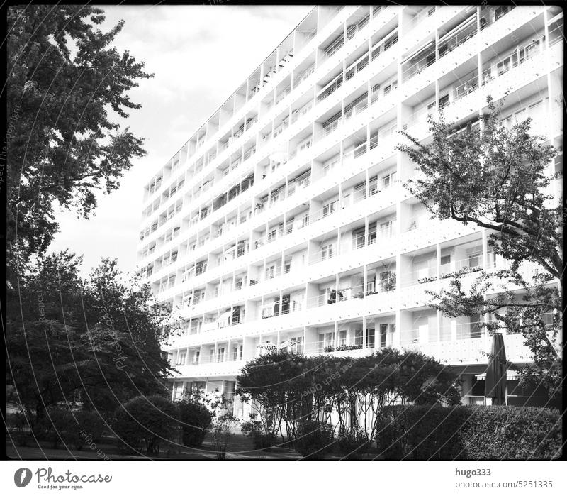 Hansaviertel im Quadrat Nachkriegsmoderne Berlin Strukturen & Formen Hansaviertel Berlin Muster Fassade Architektur Bauwerk Außenaufnahme Gebäude urban