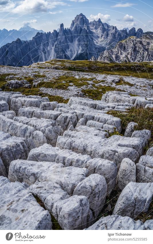 Cadini di Misurina in den Dolomiten, Italien, Europa cadini Trentino Berge u. Gebirge reisen Tourismus schön Felsen Gipfel Natur Landschaft malerisch wandern