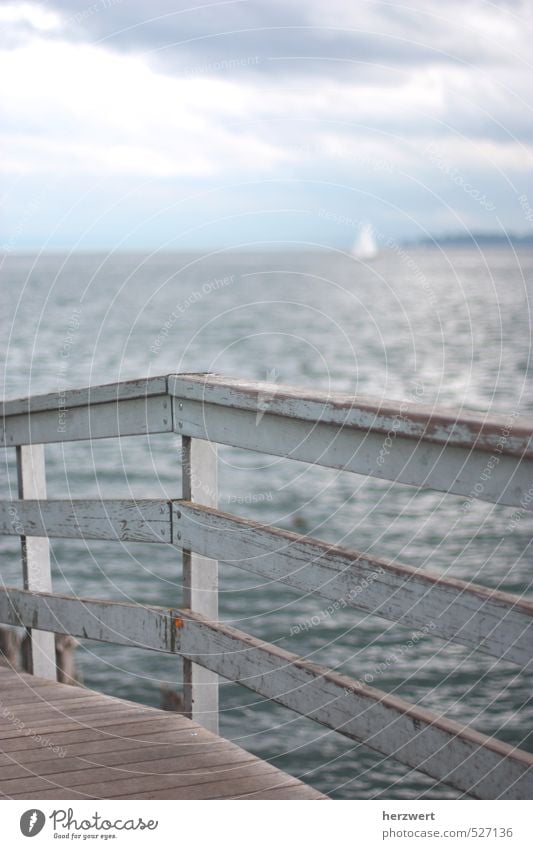 Sichtweise Wasser Himmel Stimmung ruhig See Blick Weite Farbfoto Außenaufnahme