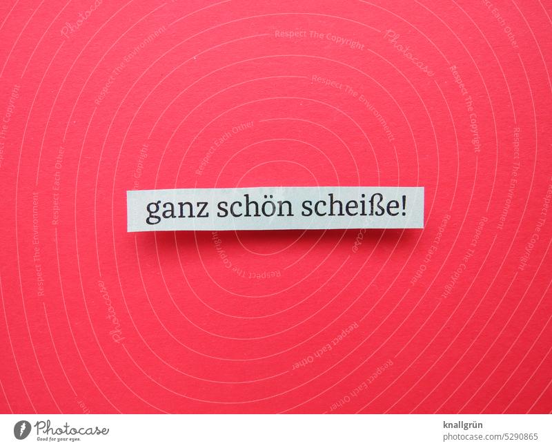 Ganz schön scheiße! Frustration unzufrieden Gefühle Wut Ärger Aggression gereizt Konflikt & Streit Stimmung Feindseligkeit Verbitterung Enttäuschung schimpfen