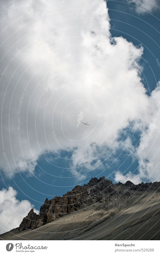 Himmelsduo Freizeit & Hobby Ausflug Abenteuer Freiheit Umwelt Natur Landschaft Wolken Sonne Schönes Wetter Felsen Alpen Berge u. Gebirge Gipfel Frankreich