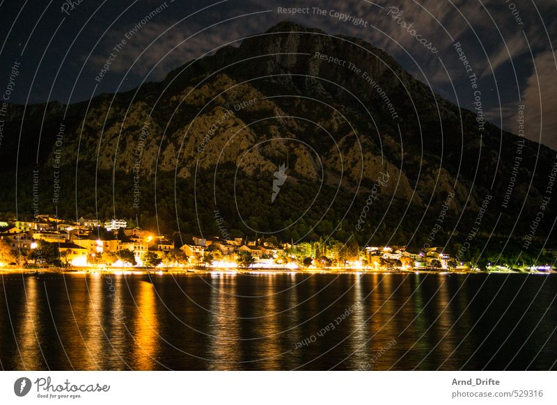 Gradac Wohlgefühl ruhig Ferien & Urlaub & Reisen Tourismus Ausflug Sommerurlaub Strand Meer Wellen Landschaft Wasser Wolken Stern Hügel Felsen Berge u. Gebirge