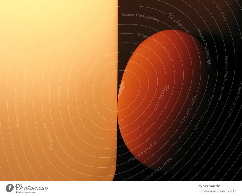 anlehnungsbedürftiges Ei weiß eckig Oval orange