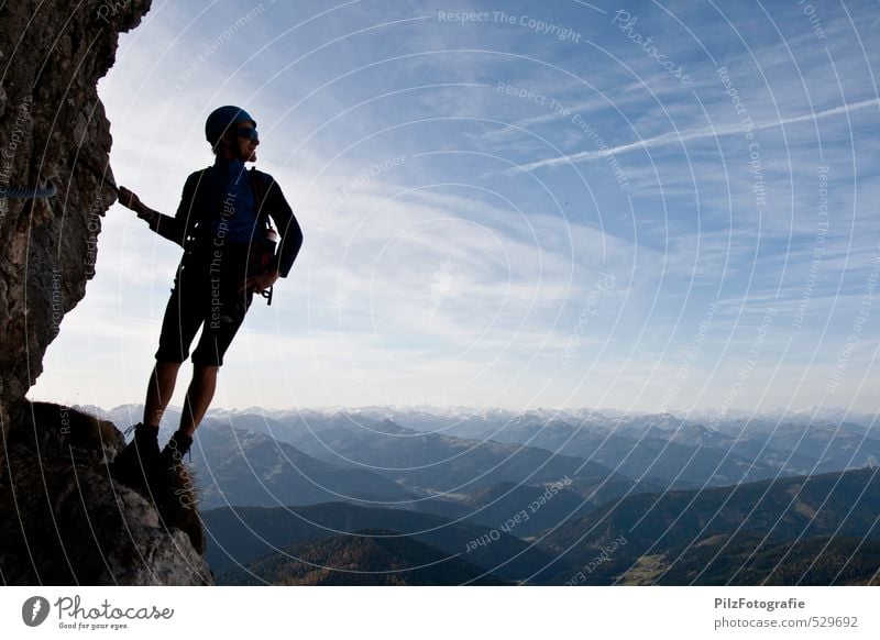 Steiner Irg Junior Abenteuer Berge u. Gebirge Sport Klettern Bergsteigen klettersteig maskulin Junger Mann Jugendliche 1 Mensch 18-30 Jahre Erwachsene Felsen