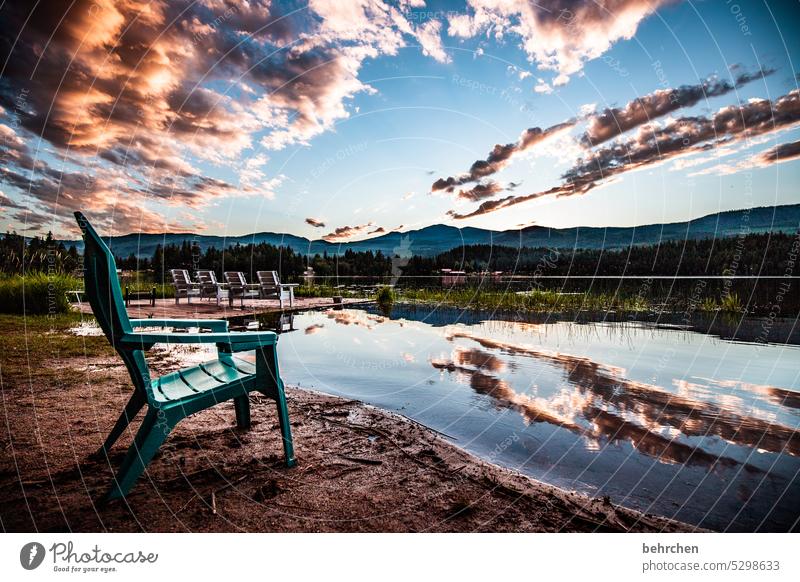 komm, nimm platz und atme ganz tief diese aussicht ein! Wasser dutchlake clearwater Idylle entspannen genießen träumen erholsam Erholung stühle romantisch