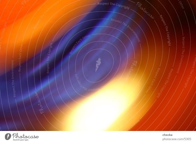 farbrausch Hintergrundbild Licht Wellen Fototechnik Farbe mehrfarbig blau orange