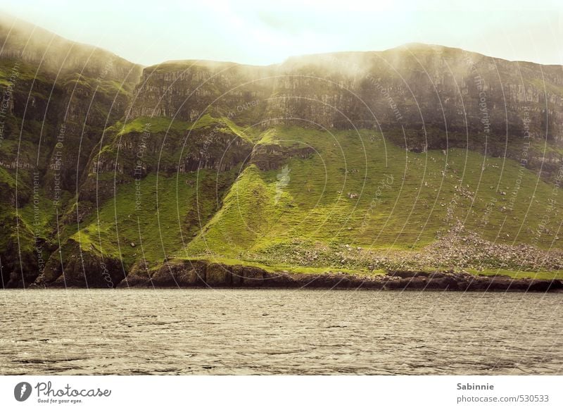 [Skye 17] Canna Umwelt Natur Landschaft Urelemente Erde Himmel Wolken Sonne Schönes Wetter Wind Pflanze Gras Moos Hügel Felsen Wellen Küste Meer Klippe