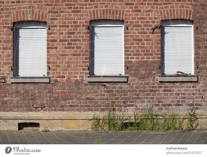 Verlassenes Dorf Hambacher Forst Fassade Ansicht Dörfer rwe Fenster Grube Stadt Stadtbild Oberfläche Bergbaugebiet ländlich Straße Mine Häuser kerpen