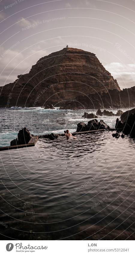 Insel Madeira Portugal Strände in Madeira Strand und Naturpool Porto Moniz Tourismus Europa Portugiesisch Landschaft Madeira-Insel Reiseziel