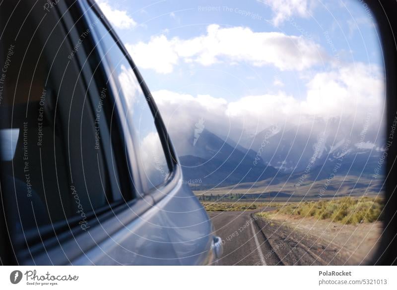 #A0# Berge in der Vergangenheit roadtrip reisen Reise Reisender Reisefotografie reiseziel Amerika Berge u. Gebirge Rückspiegel Autofahren Autofenster Autoreise