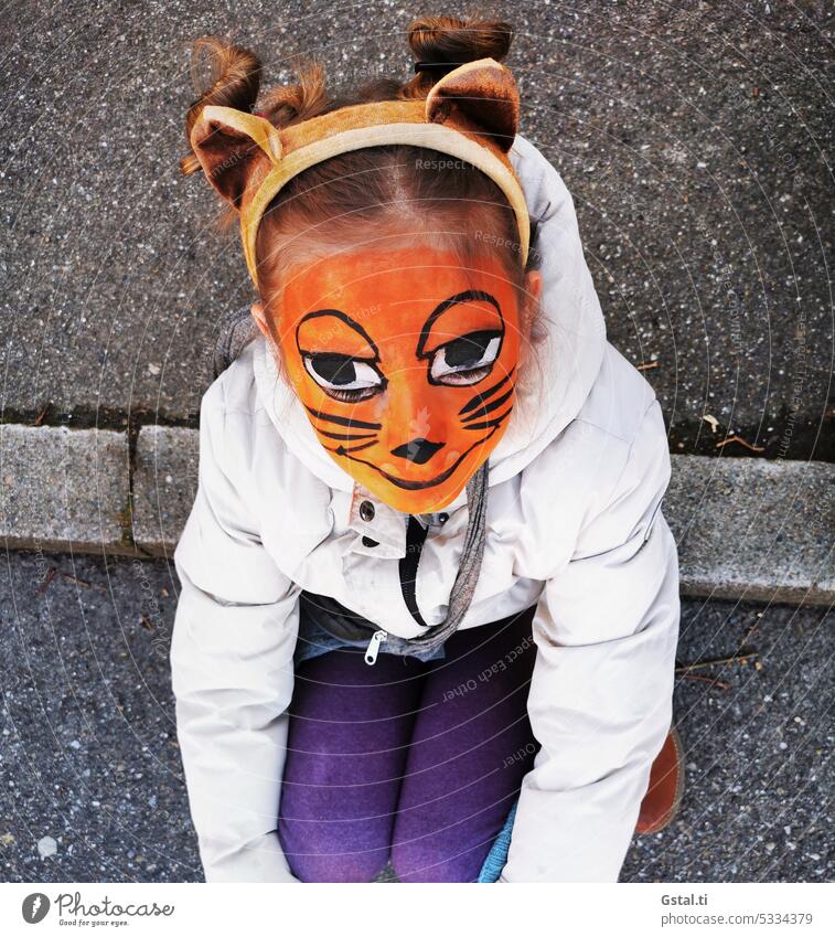 Als die Maus zum Fasching Schminke Karneval Fasnet Verkleidung orange Faschingsschminke kalt Fasnetsumzug Karnevalsumzug Rosenmontag Faschingsdienstag