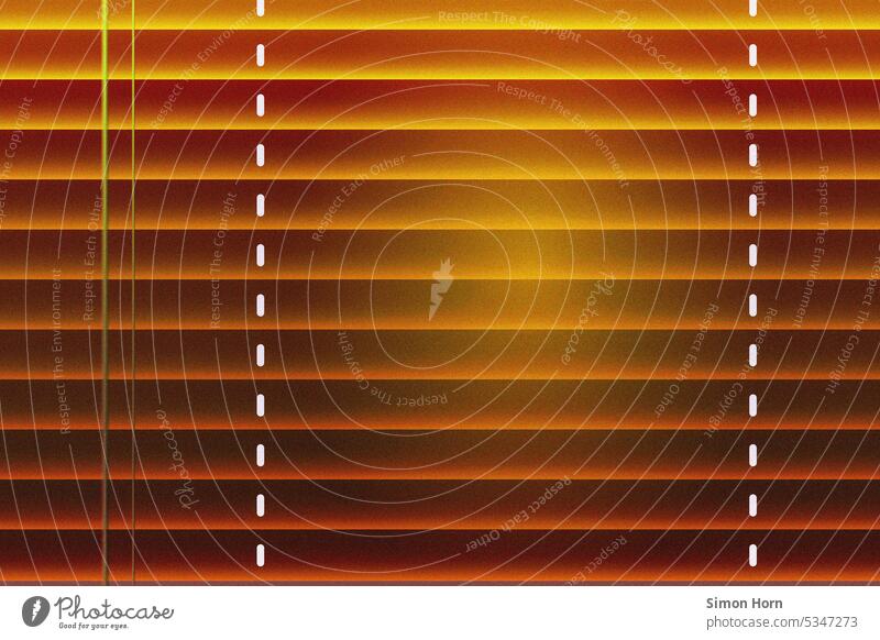 Jalousien und Sonnenlicht Grafik u. Illustration grafisch Jalousie-Fenster Schatten graphisch Lichtschutz Schutz zugeklappt Strukturen & Formen Rollo