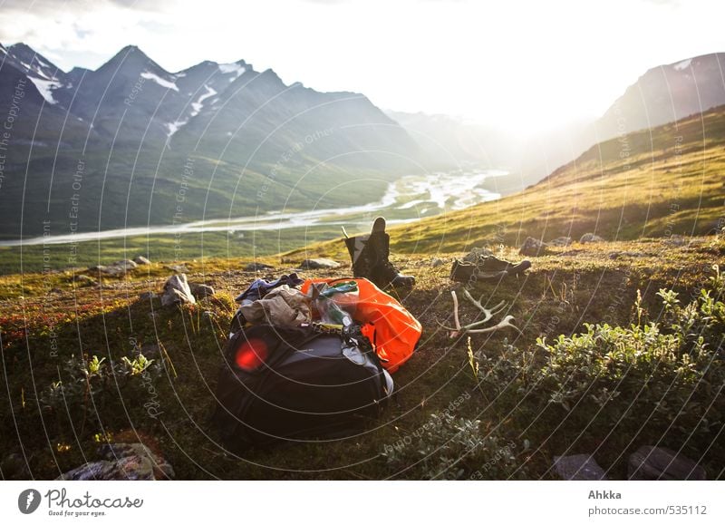 shut down harmonisch Ferien & Urlaub & Reisen Tourismus Ausflug Abenteuer Ferne Freiheit Berge u. Gebirge wandern Natur Landschaft Tal Delta Rucksack