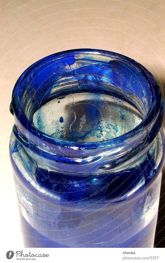 farbglas Dinge blau Farbe Glas