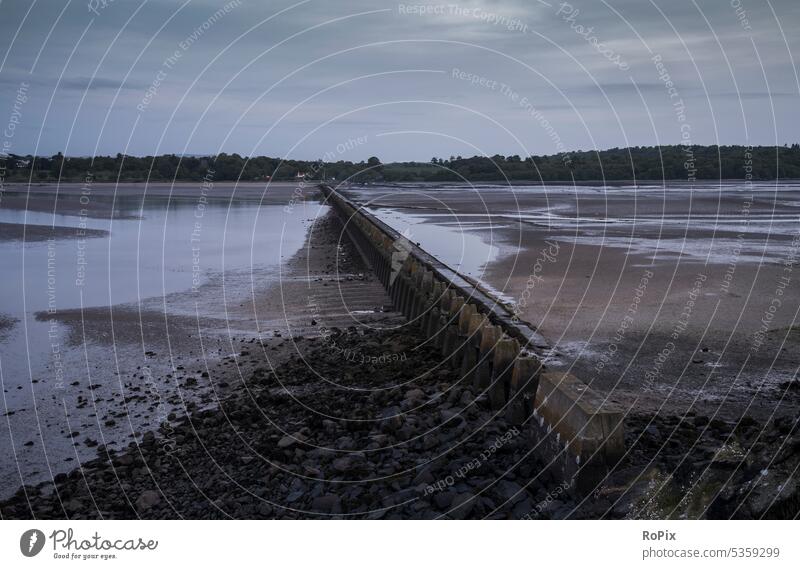 Cramond causeway bei Ebbe. Landschaft Küste highlands Schottland scotland cramond England landscape Meer Nordsee Naturschutzgebiet Landschaftsschutzgebiet