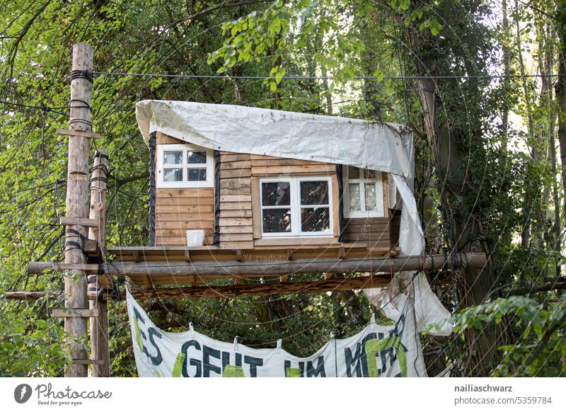 Protest Architektur Dorf Barrikade Widerstand Protestarchitektur Braunkohlenkraftwerk Kohlekraftwerk Gesellschaft (Soziologie) Grenzen aufzeigen Zukunft