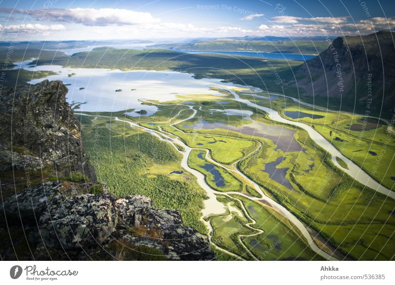 Rappadalen III Sinnesorgane Ferien & Urlaub & Reisen Ausflug Abenteuer Ferne Freiheit Berge u. Gebirge wandern Natur Landschaft Himmel Schönes Wetter Moor Sumpf