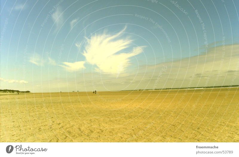 strandwolke Strand Wolken Himmel Sand Ferne blau cloud heaven sky blue cloudy