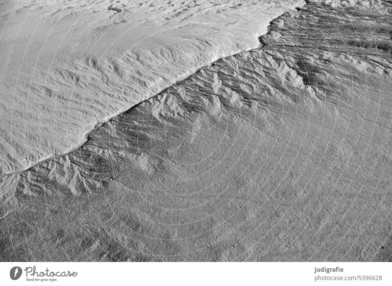 Watt Wattenmeer Nordsee Meer Strand Küste Ebbe Nordseeküste Strukturen & Formen Rinnsal Rinne Sand Gezeiten Natur Schlick Schlamm ebbe und flut