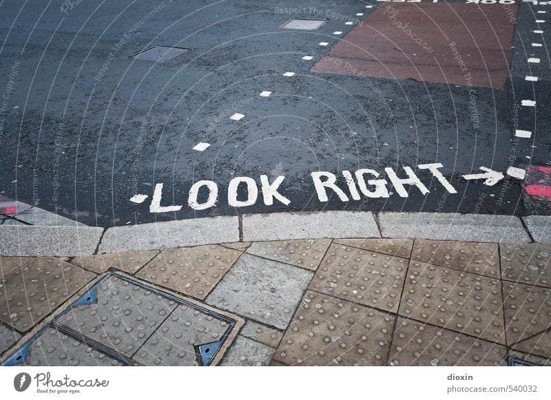 look right (dry version) Ferien & Urlaub & Reisen Tourismus Sightseeing Städtereise London England Großbritannien Stadt Hauptstadt Stadtzentrum Menschenleer