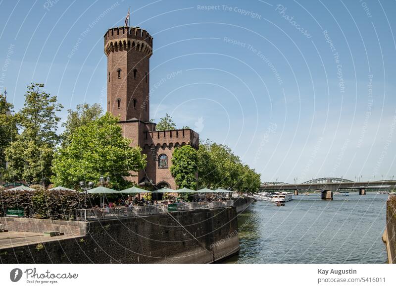 Malakoffturm am Rheinauhafen Köln Südstadtviertel Kölner Südstadt Stadt Köln Bauwerk Historisch Rheinau Hafen Hafen Fotografie Landschaft Fotografie