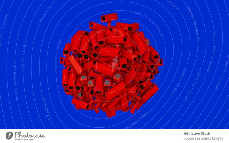 Bevölkerungskontrolle, Videoüberwachung zur Kontrolle der Coronavirus-Quarantäne Überwachung Fotokamera überwachen Pandemie infiziert Technik & Technologie