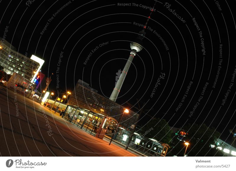 alexanderplatz Alexanderplatz Nacht Langzeitbelichtung Licht Architektur Berlin Berliner Fernsehturm